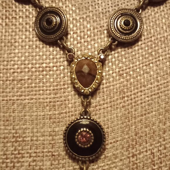 Earth-toned Y-Necklace - Picture 8 of 11